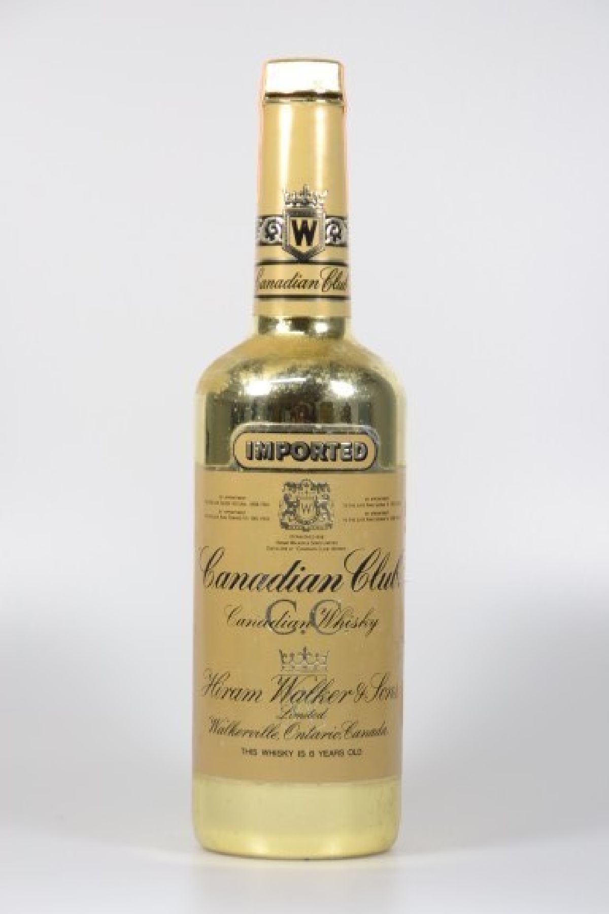 Canadian Club, Canadian Whisky, 1981, golden Edition, Hiram Walker & Sons, Limited Walkerville, Ontario Canada, 6 Years Old, mit Papiersiegel, ...