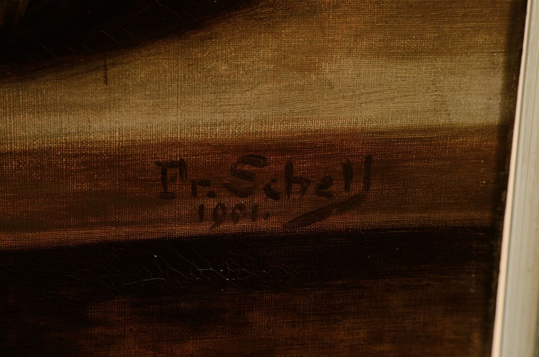 Detail a: Fr. Schell, Künstler um 1901, Jagdstillleben, Öl/Lwd, re. u. signiert, ca. 70 x 100 cm, Rahmen