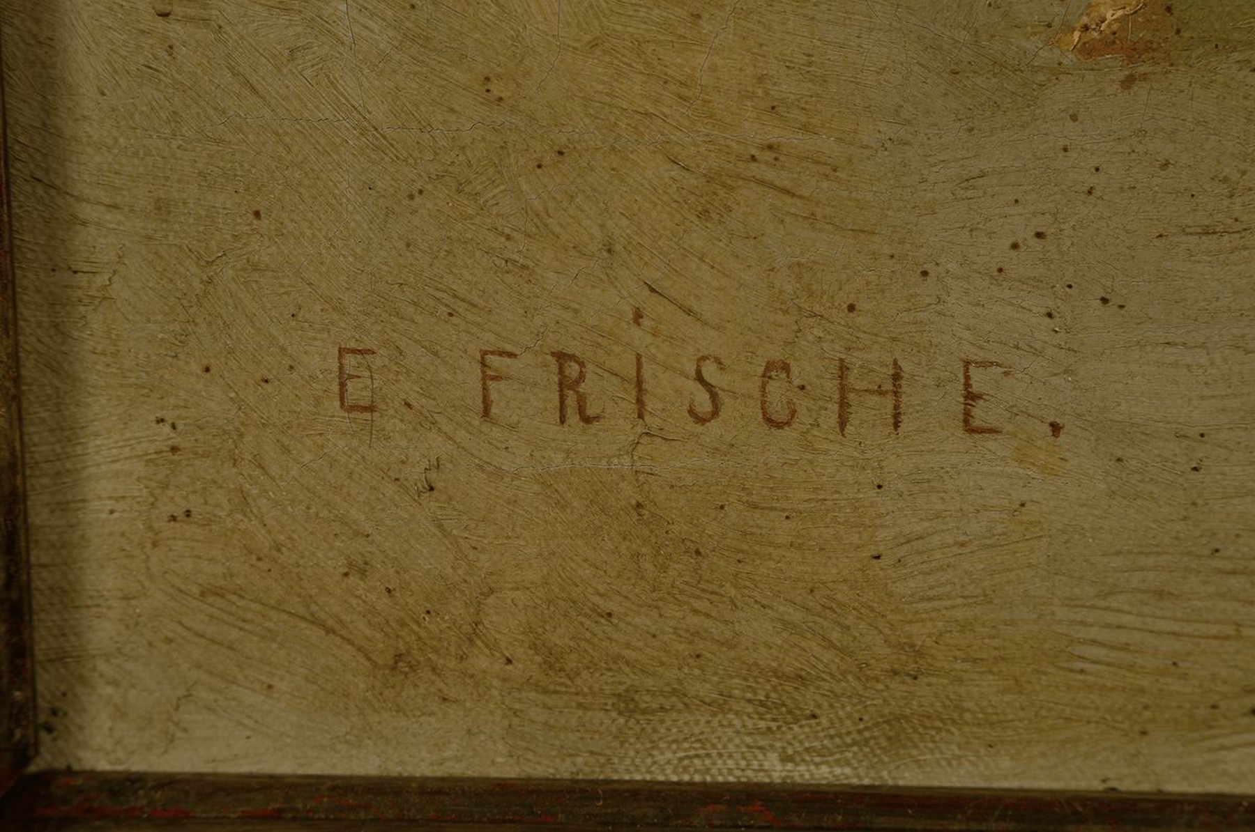 Detail a: Emil Frische, geb. 1872, Stillleben, Öl/Lwd, li. u. signiert, ca. 50 x 60 cm, Rahmen