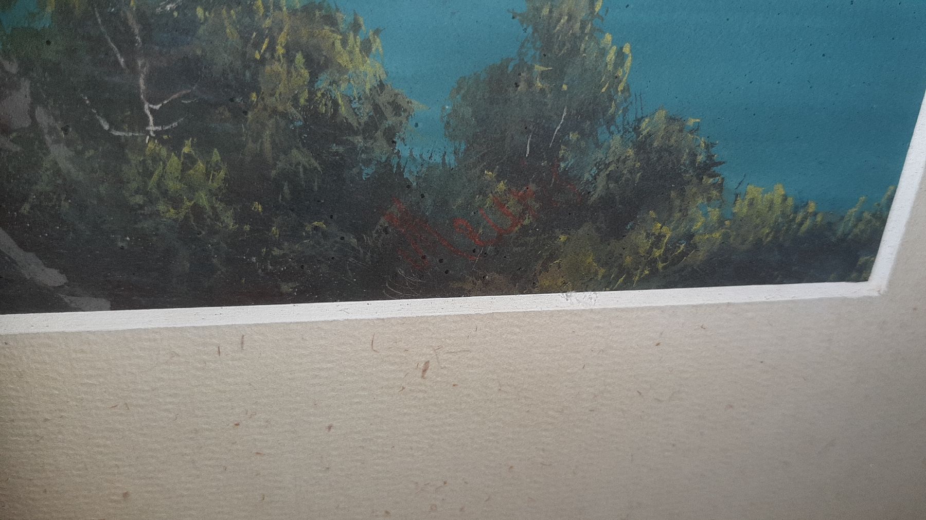 Detail c: B. Meuris, 19. Jh., Küstenansicht von Monaco, Gouache/Papier, re. u. in Rot signiert, ca. 26 x 39 cm, Rahmen, PP., ca. 42 x 56 cm