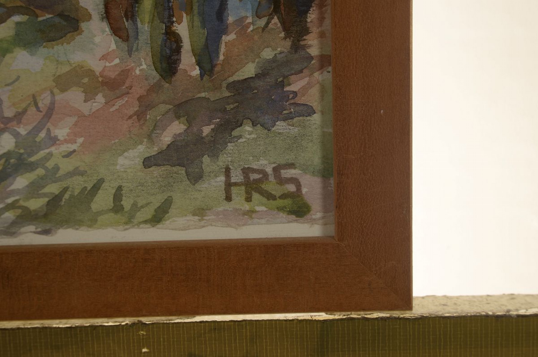 Detail a: Herbert Rolf Schlegel, 1889 Breslau-1972 Schondorf/Ammersee, Landschaft bei Finale Liguria, Aquarell auf Papier, rechts unten monogrammiert HRS, ca. ...