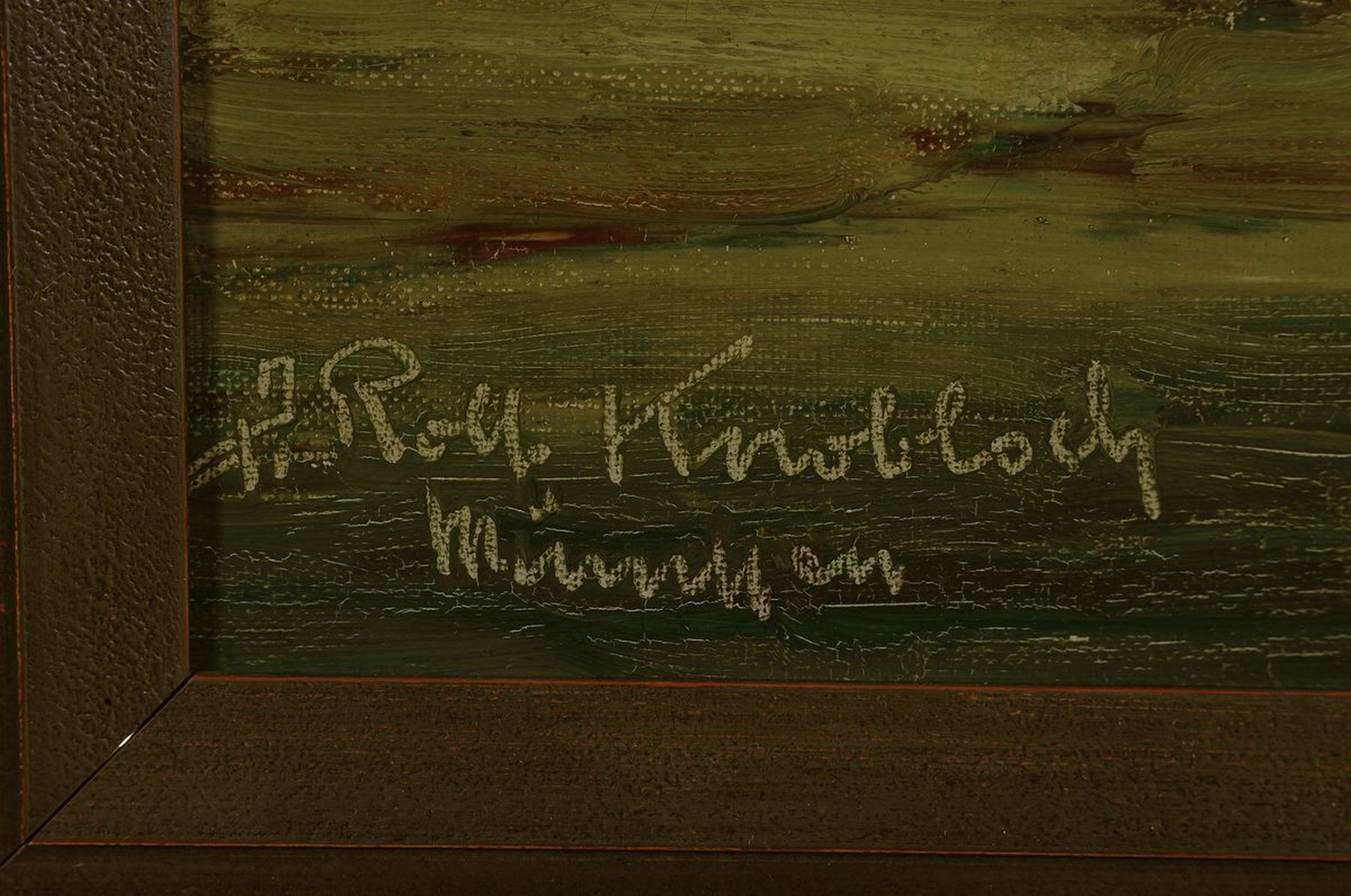 Detail a: Josef Rolf Knobloch, 1891 Böhm.Kramnitz-1964 München, Der Riegsee bei Murnau, Öl/Lwd, links unten signiert, ca. 50x60cm, R. ca. 64x 74cm