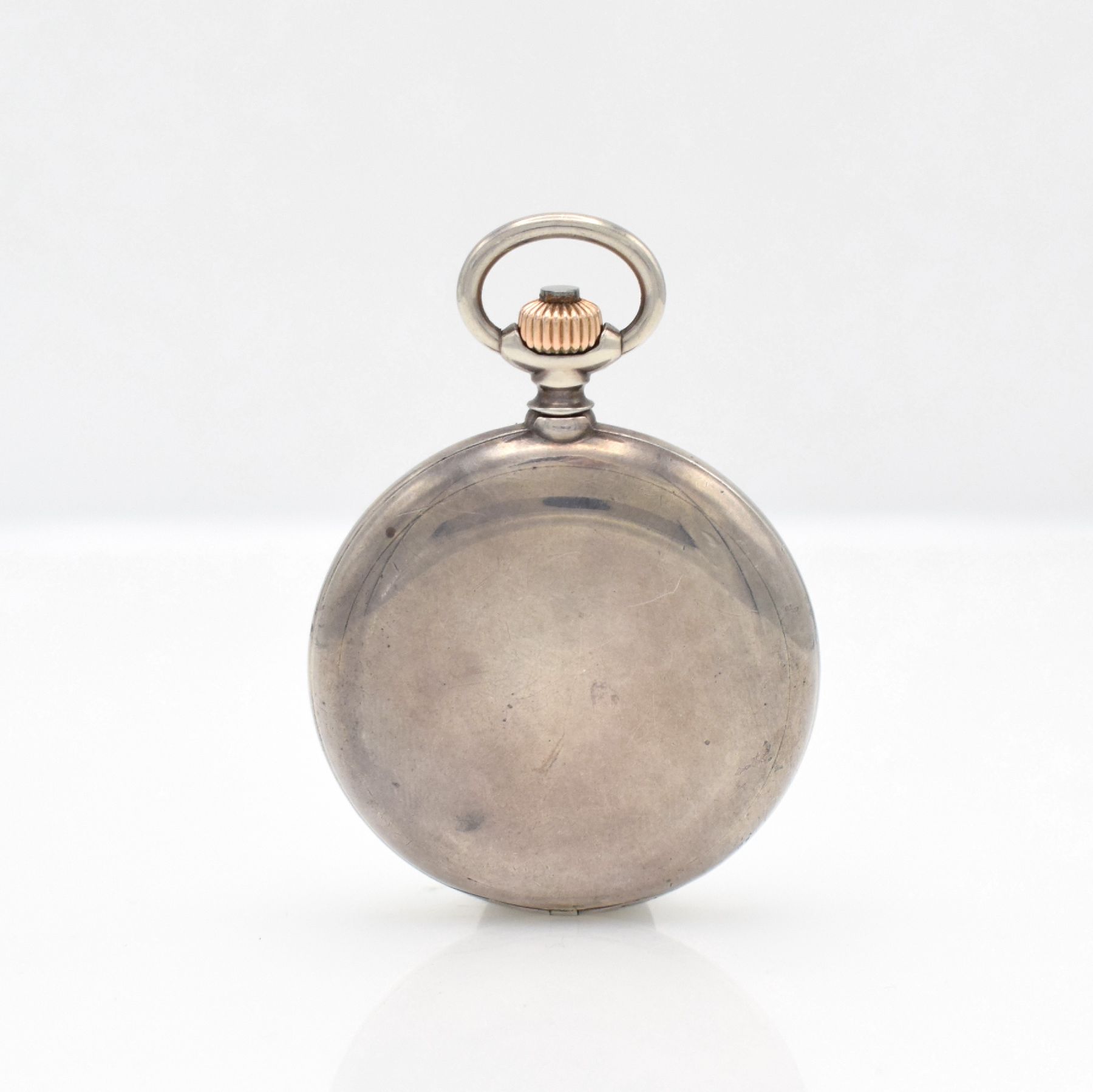 Detail c: A. LANGE & SÖHNE seltene staubdichte Herren- Savonette in Silber, Deutschland 1893, glattes Lucia-Geh. m. à-Goutte-Schlüssen, Sprungdeckel m. ...