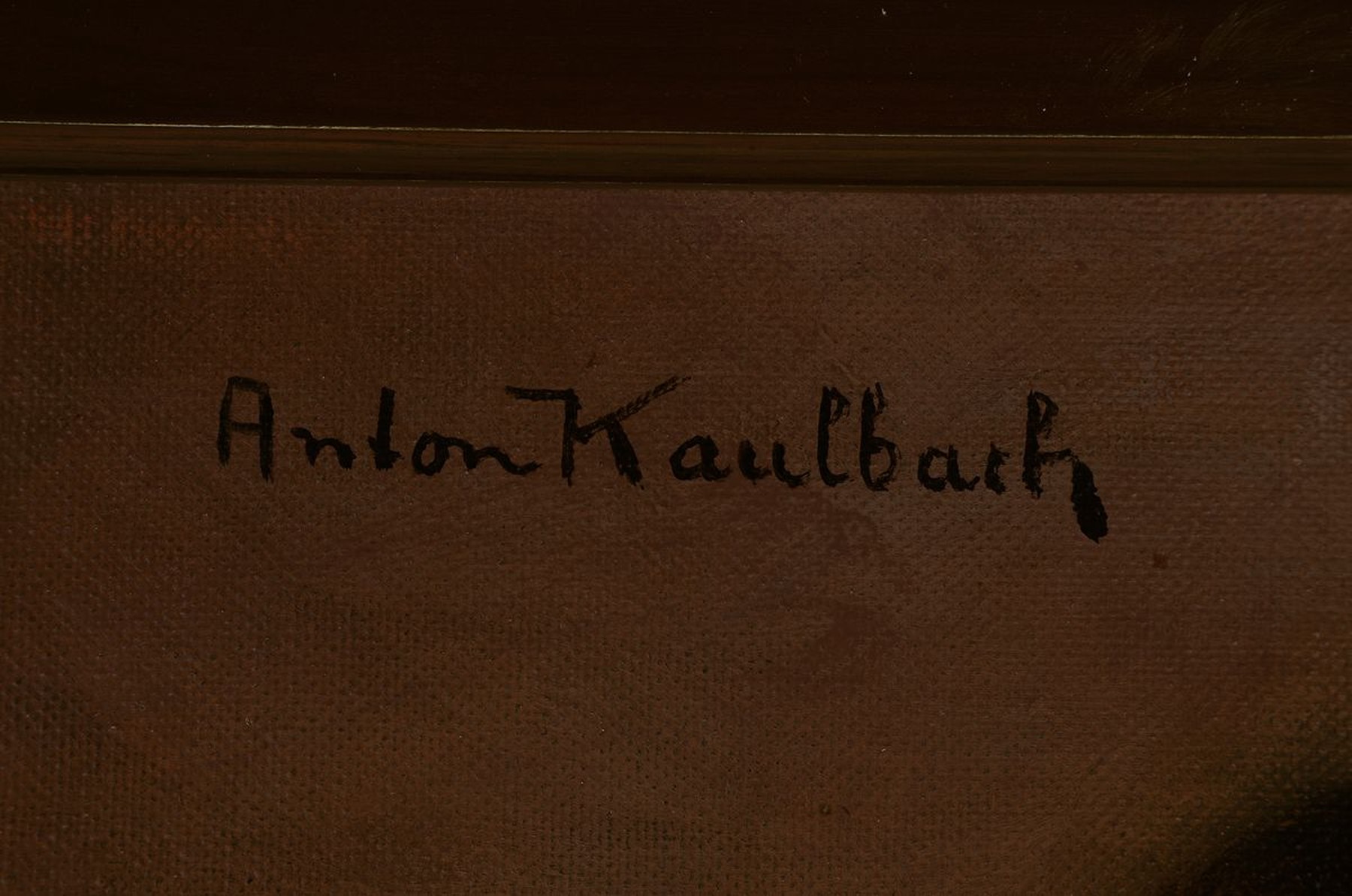Detail a: Anton Kaulbach, 1864 Hannover - 1934 Berlin, "Spanierin mit Tambourin", im Hintergrund Abenddämmerung, Öl/Lwd, signiert, ca. 80 x 60 cm, ...