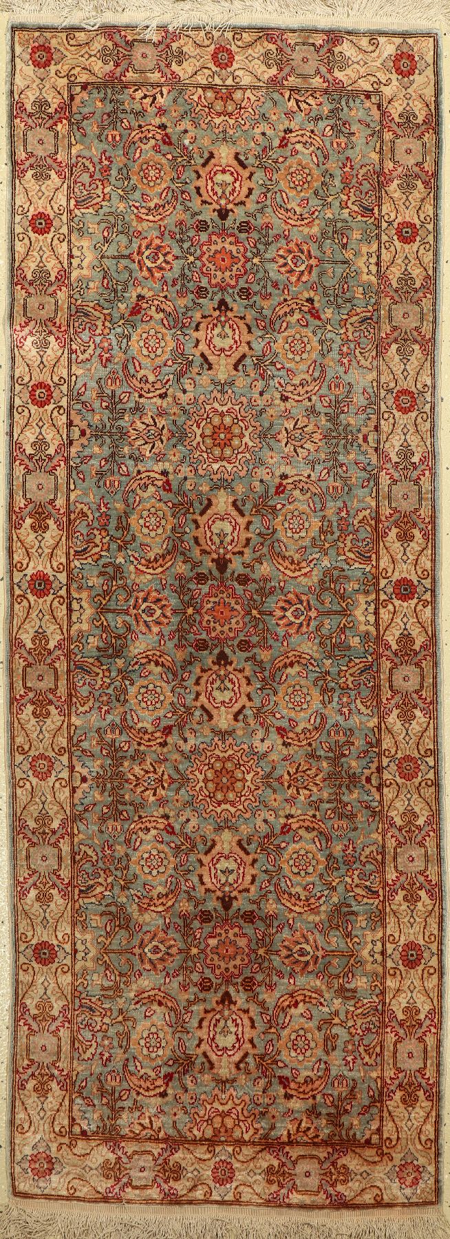 Kaisery Seide, Türkei, ca. 50 Jahre, reine Naturseide, ca. 170 x 64 cm, EHZ: 3