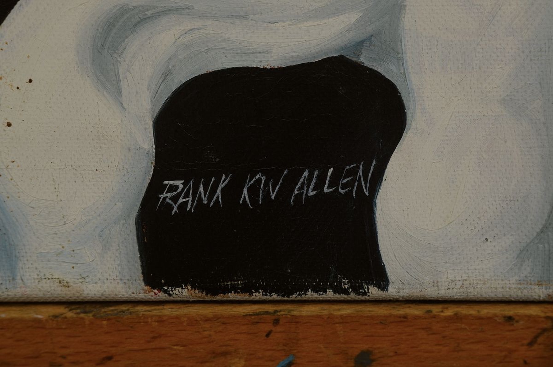 Detail a: Frank Kin Allan, surrealistischer Maler 60/70er Jahre, Öl/Lwd, re. u. signiert, ca. 50 x 40 cm