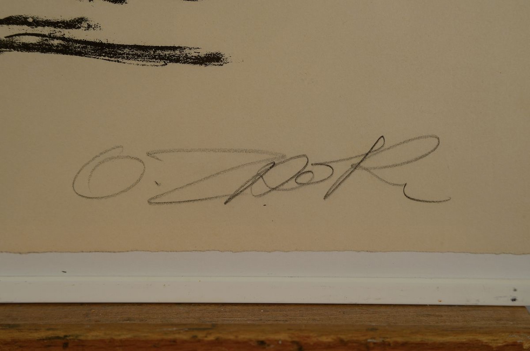 Detail a: Ossip Zadkine, 1890-1967, Le joueur de Luth, Lithographie von 1965, handsigniert, bezeichnet: epreuve d'Artiste, unter Glas gerahmt, Blatt ca. ...