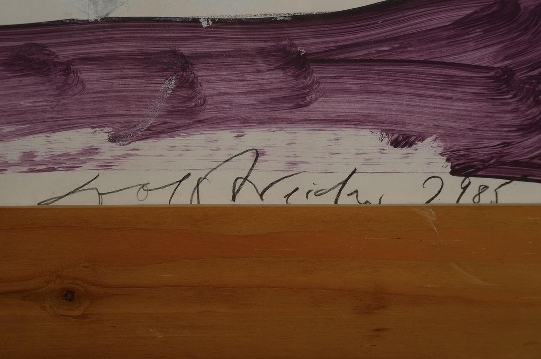 Detail e: Herbert Österreicher, geb. 1916, auf dem Diwan, Tusche und Gouache auf Papier, handsigniert, betitelt, unter Glas, R. gesamt ca. 78x112 cm