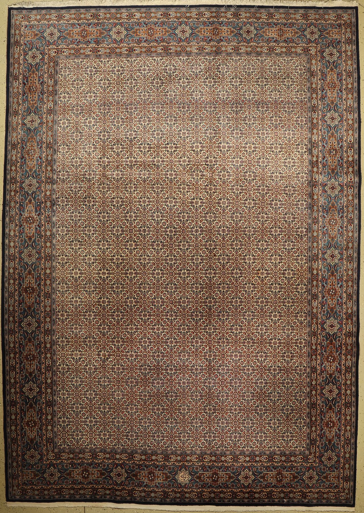 Mud Kork fein Sign, Persien, ca. 40 Jahre, Korkwolle mit Seide, ca. 375 x 263 cm, EHZ: 2