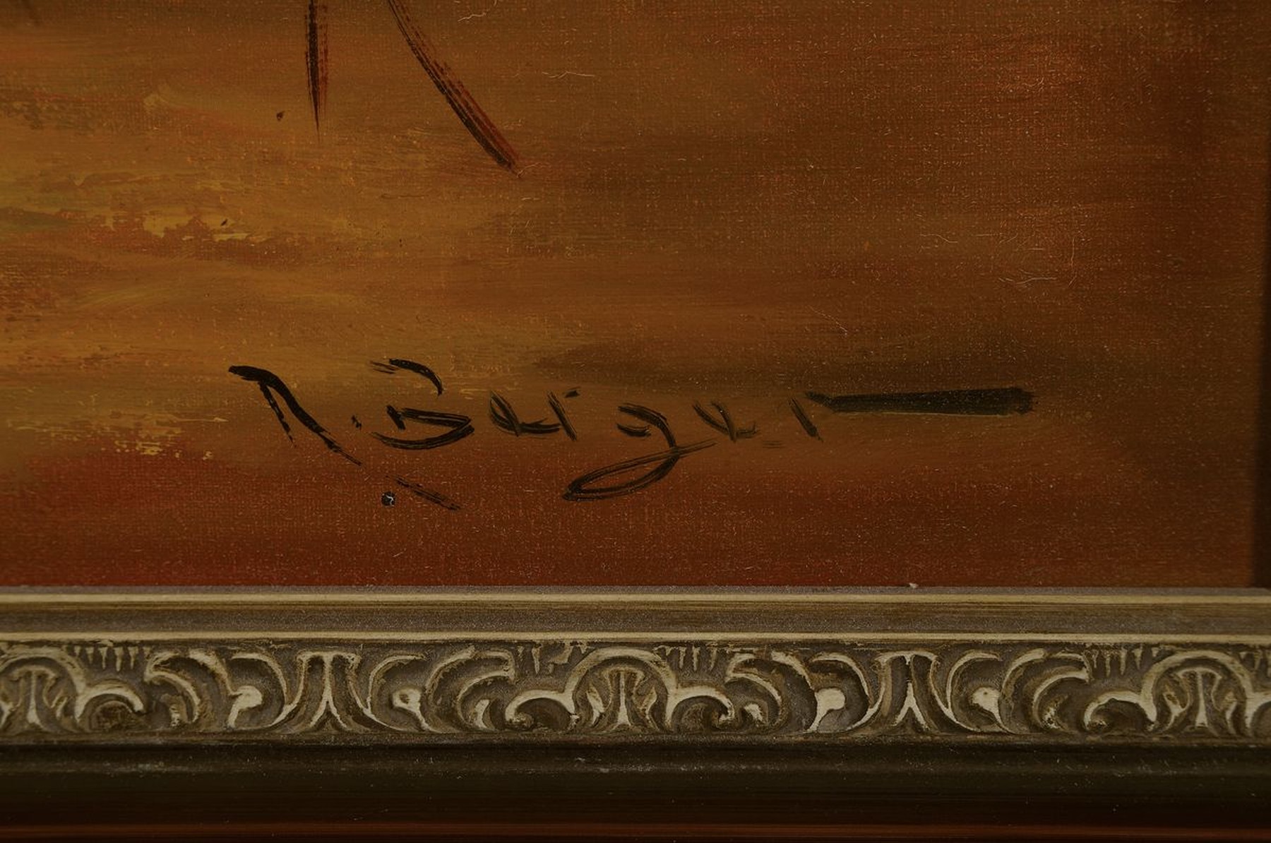 Detail a: R. Berger, deutscher Traditionalist, 20. Jh., Stillleben mit Rosen, Öl/Lwd, rechts unten signiert, ca. 60x50cm, R. ca. 72x62cm