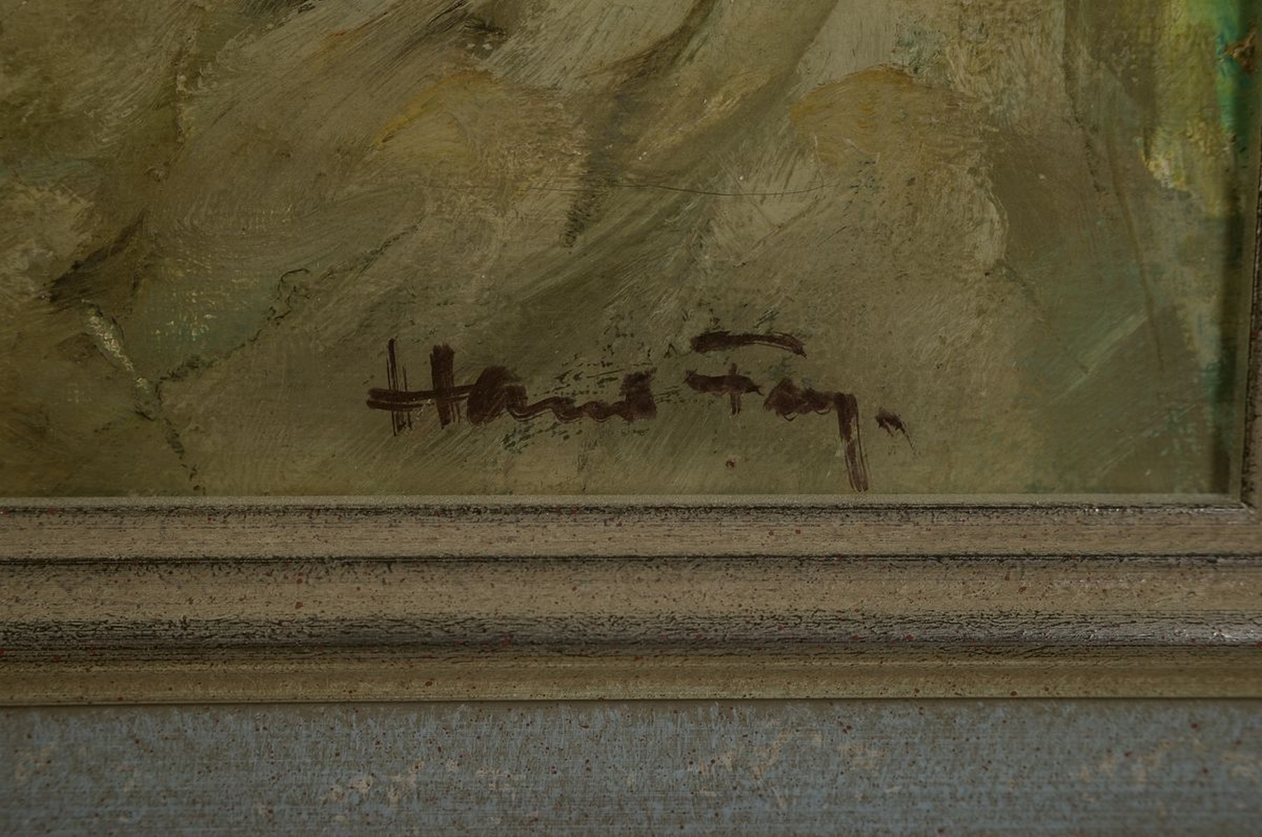 Detail a: Hanns Fay, 1888 Frankenthal-1957 Neustadt, Am Rhein bei Speyer, rückseitig so betitelt, Öl/Lwd, rechts unten signiert, ca. 60x90cm, R. ca. 72x102cm