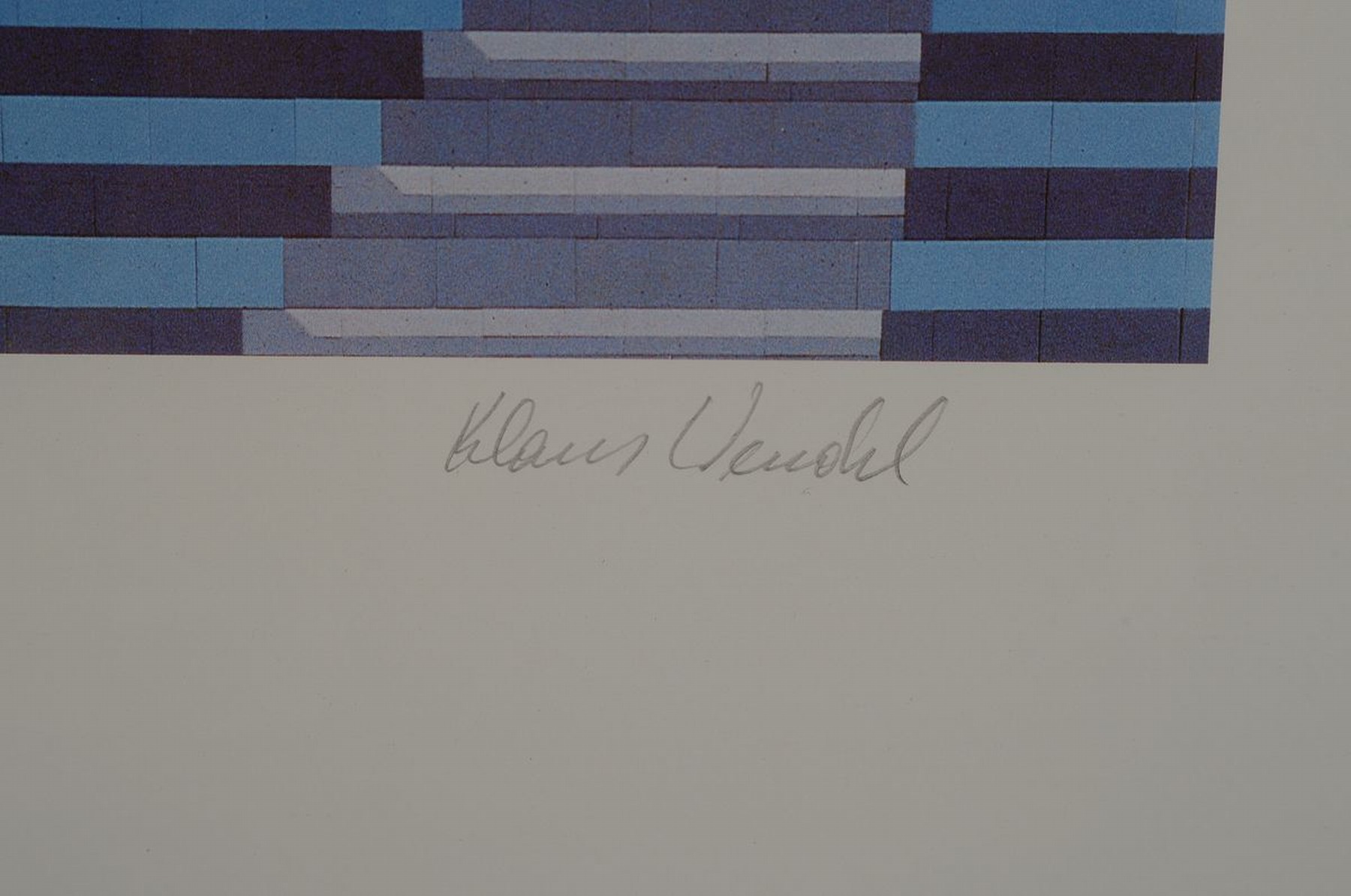 Detail e: Klaus Wendel, 1935 Wollmesheim-2005, Studium an der Akademie Karlsruhe bei Karl Hubbuch, hier. Die Autobahnbrücke bei Speyer, Farboffset, ...