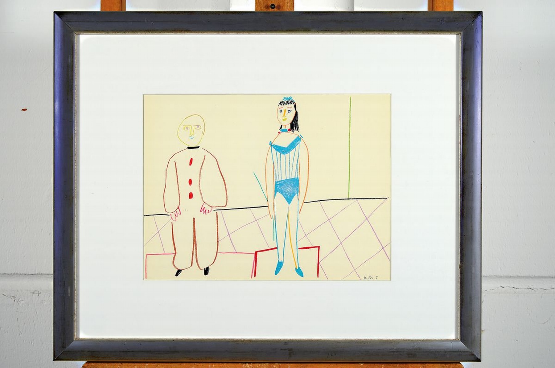 Detail k: Pablo Picasso, 1881-1973, Farblithographie aus Verve, Mourlot Paris 1954, ca. 24x32cm, PP, u.Gl., R. ca. 45x55cm
