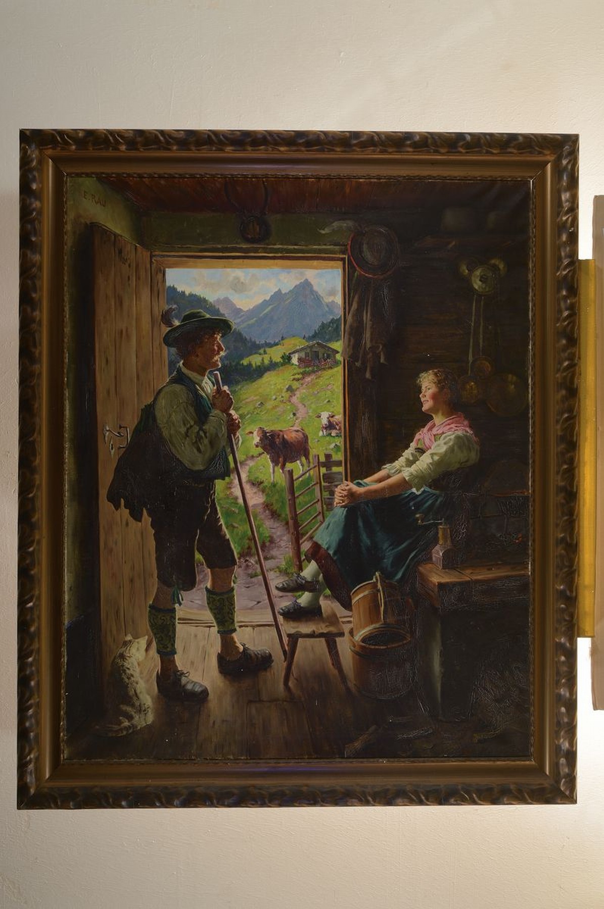 Detail k: Emil Rau, 1858 Dresden-1937 München, Studium an der Dresdener Kunstakademie bei Leon Pohle und Ferdinand Pauweis, 1879 Studium an der Königlichen ...