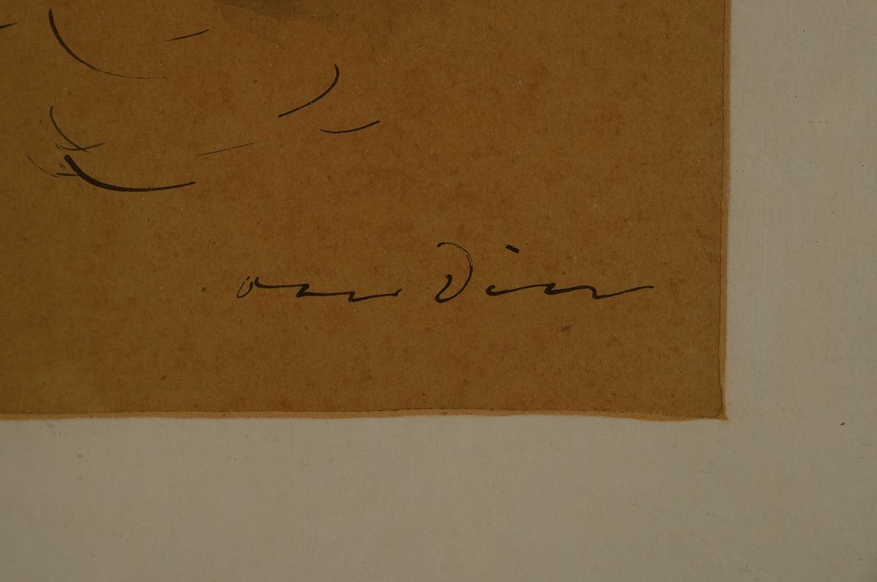 Detail a: Otto Dill, 1884 Neustadt - 1957 Bad Dürkheim, Tuschfederzeichnung, Stierkampfszene, li. u. signiert, ca. 20 x 27.5 cm, unter Glas, rahmen