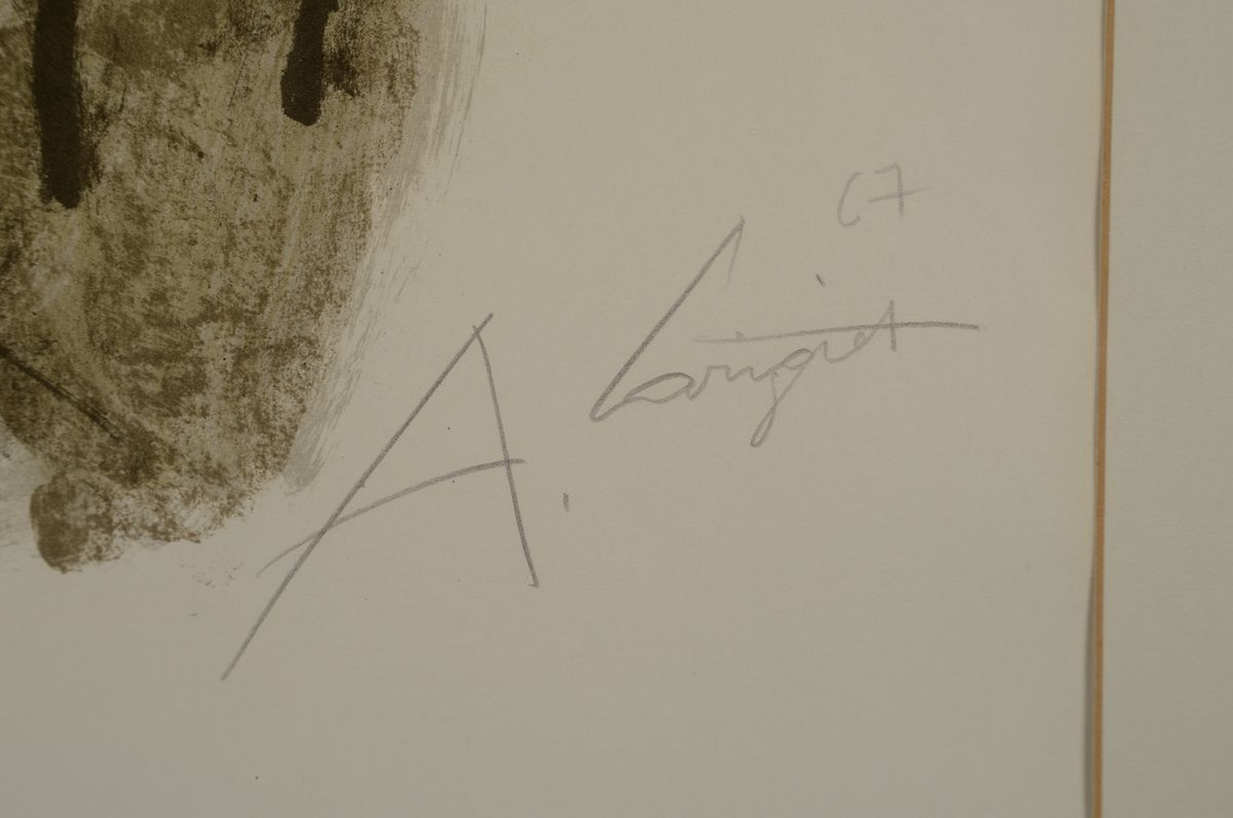Detail a: Alois Carigiet, 1902- 1985, war ein schweizer Maler, Zeichnet und Kinderbuchautor,hier: Farblithografie, sign., dat. 67, unter Glas gerahmt, gesamt ...