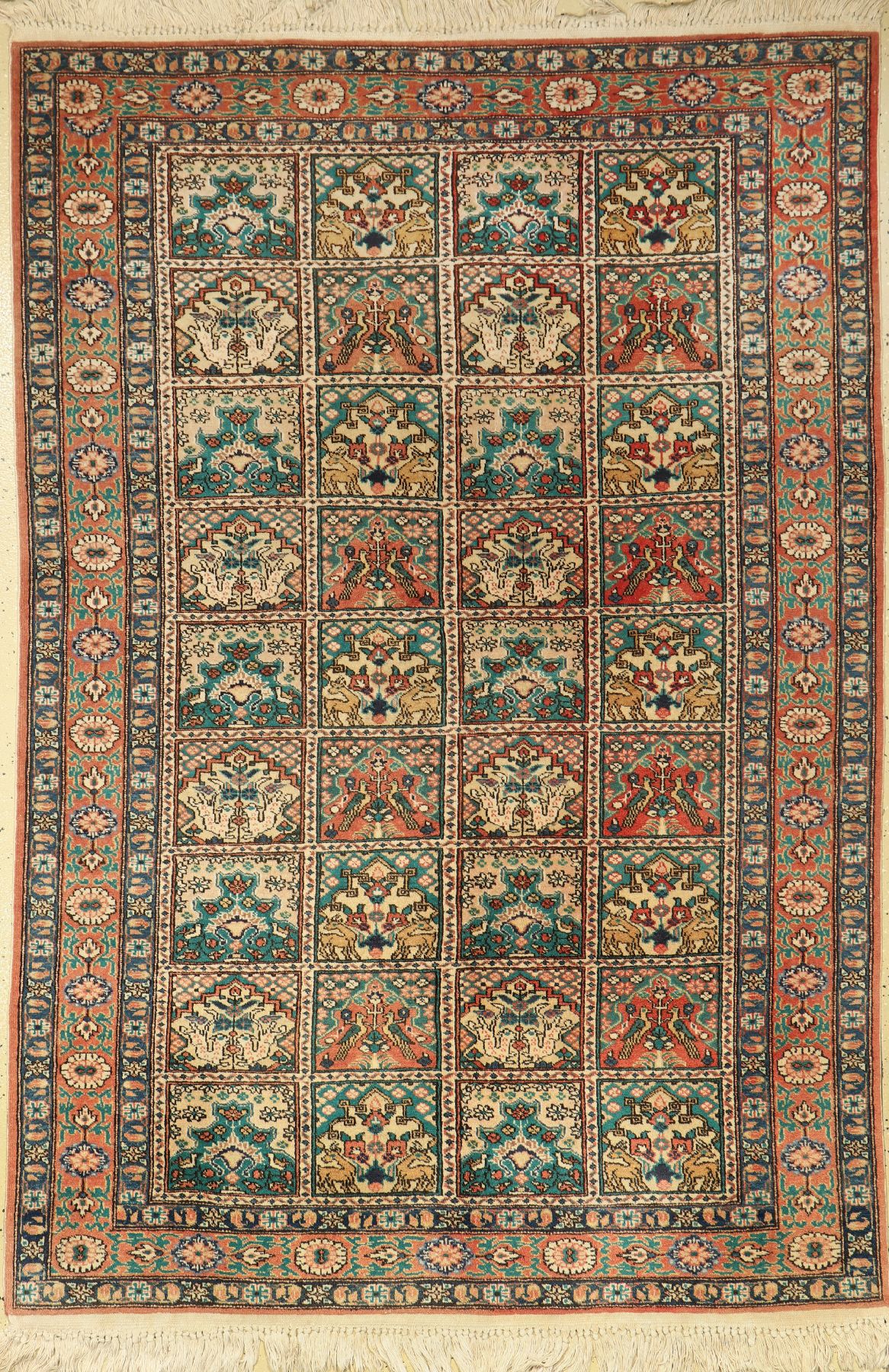 Ardebil, Persien, ca. 60 Jahre, Wolle auf Baumwolle, ca. 207 x 141 cm, EHZ: 2-3