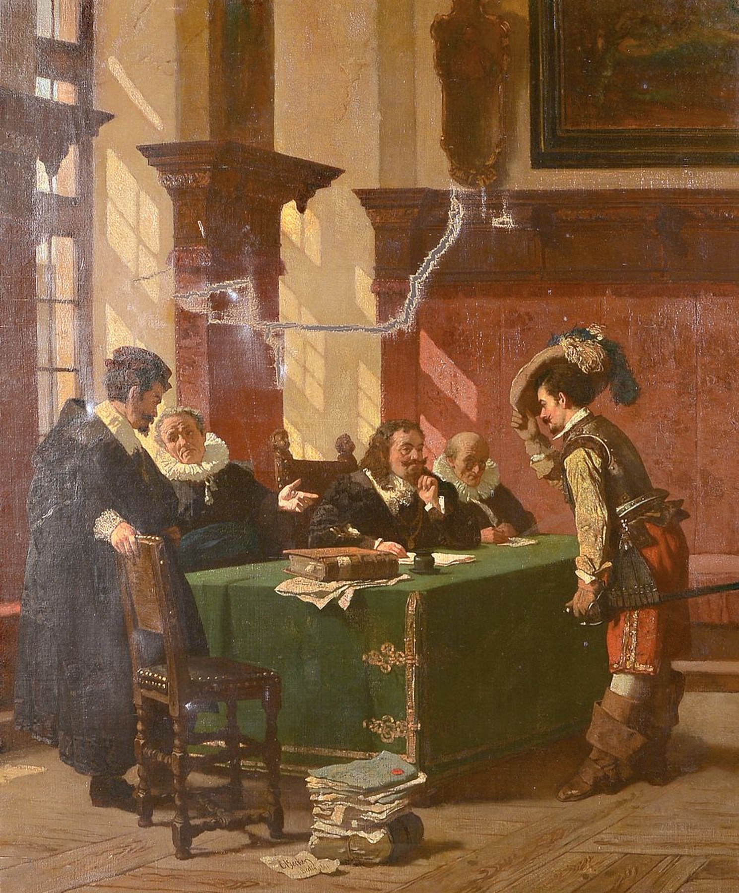 Carl Ludwig Friedrich Becker, 1820 Berlin - 1900, deutscher Historienmaler, Mitglied und später Präsident der Preussischen Akademie der Künste, ...