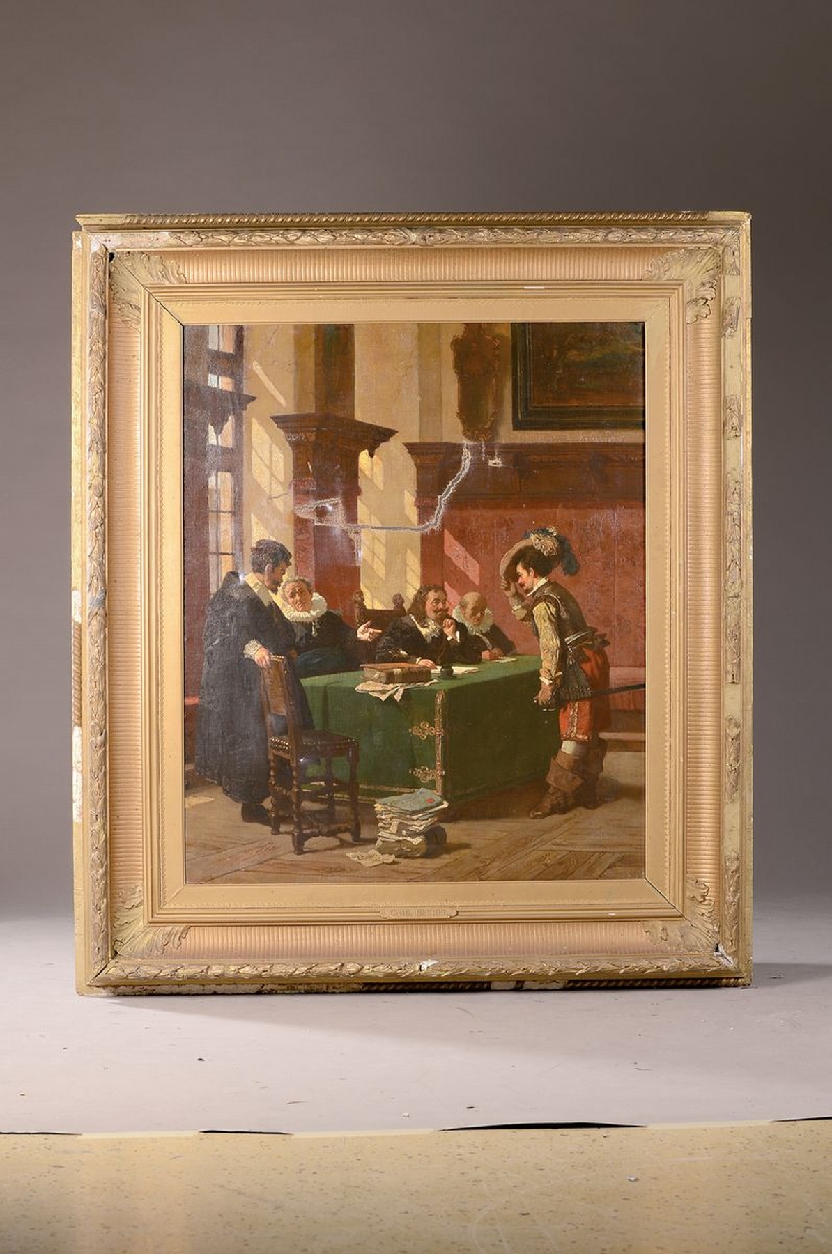 Detail k: Carl Ludwig Friedrich Becker, 1820 Berlin - 1900, deutscher Historienmaler, Mitglied und später Präsident der Preussischen Akademie der Künste, ...