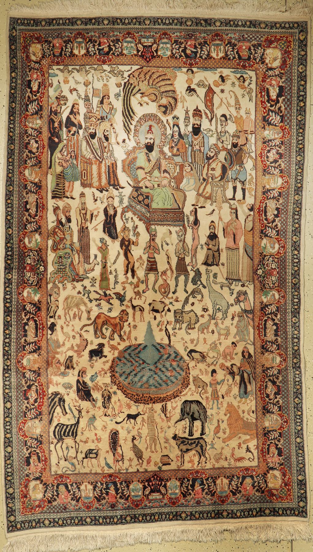 Lahor alt, Pakistan, ca. 50 Jahre, Wolle auf Baumwolle, ca. 263 x 154 cm, EHZ: 2 (König Salomon)