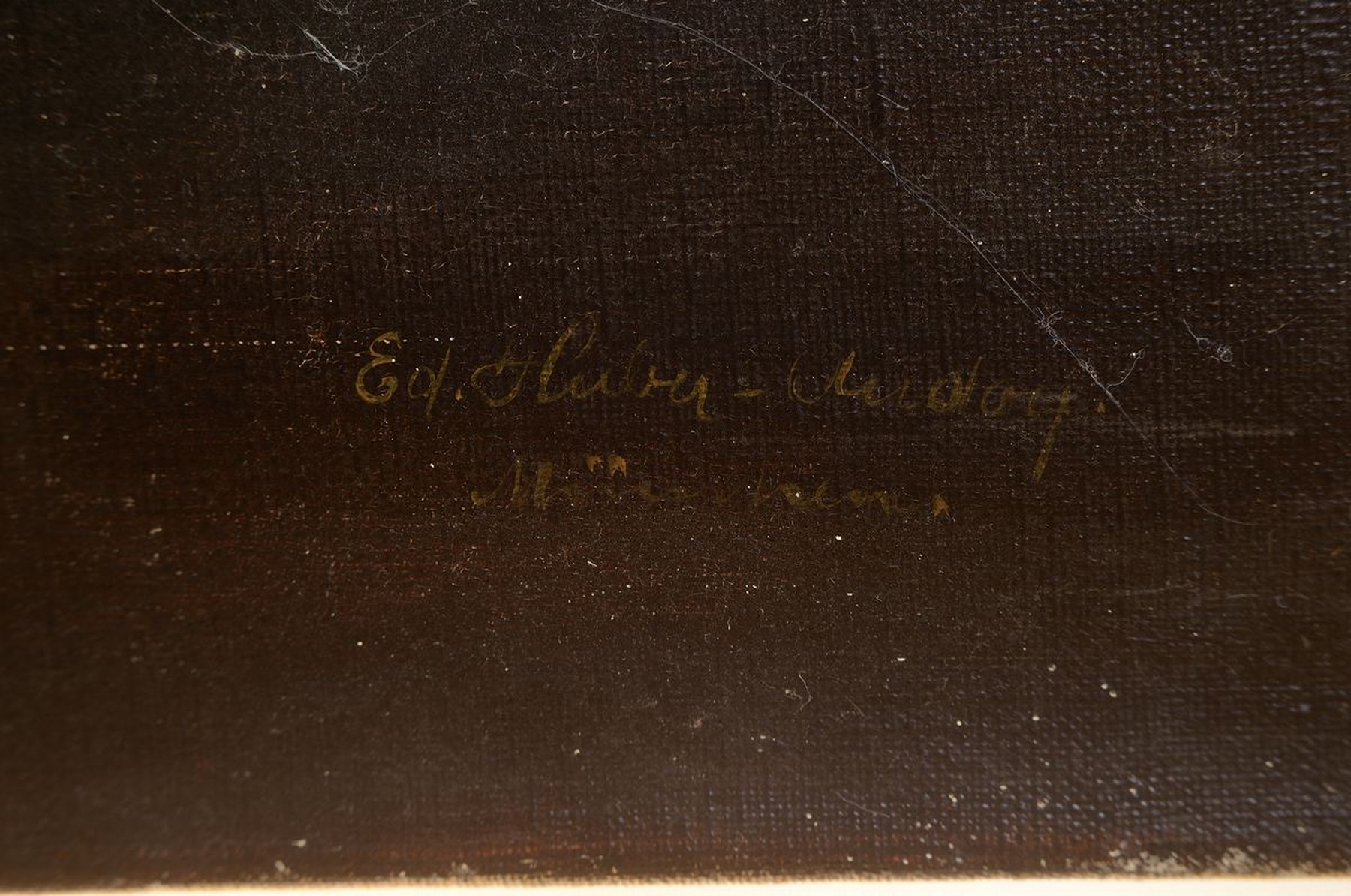 Detail a: Eduard Huber-Andorf, 1877 Grafing-1965 Germering, Maler der Münchener Schule, hier: Üppiges Stillleben mit feinem Porzellan, Silber und Obst, ca. ...