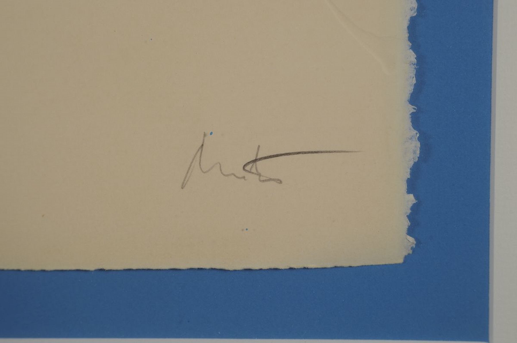 Detail p: Jean Miotte, 1926-2016, Ile natale, Farbaquatintaradierung mit Präge-druck aus Le plus beau cadeau, rechts unten handsigniert, num. 52/80, ca. ...