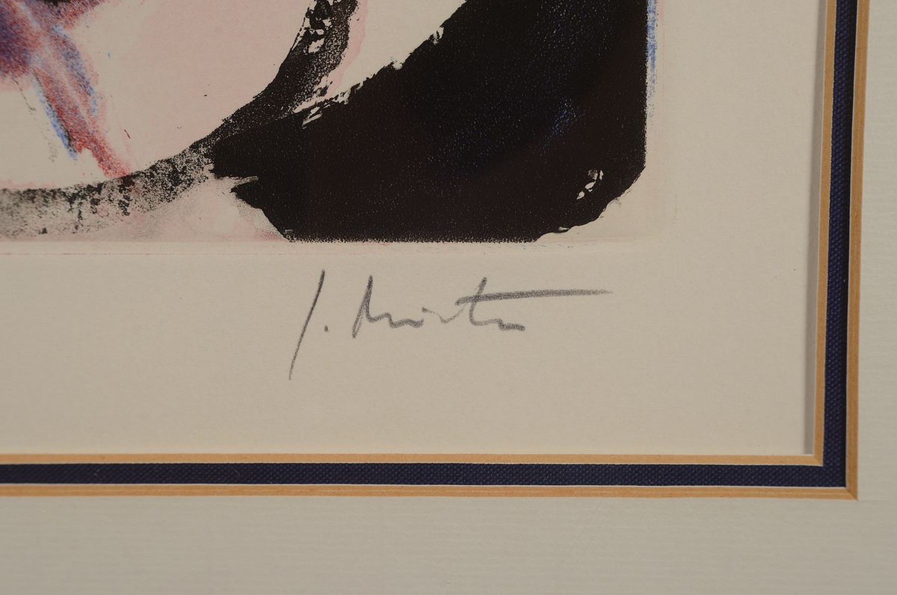 Detail e: Jean Miotte, 1926-2016, Ohne Titel, Farblithographie, handsigniert und num. 71x99cm, ca. 58x44cm, PP, u.Gl., R. ca. 90x72cm