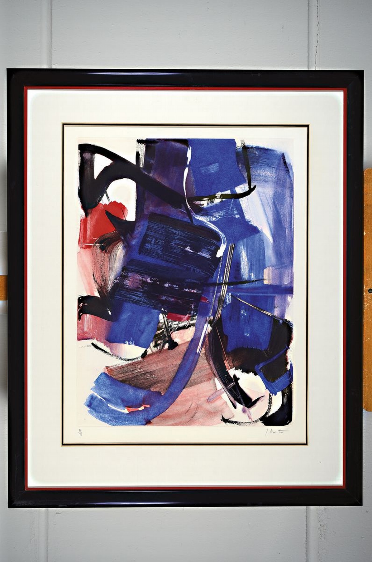 Detail k: Jean Miotte, 1926-2016, Ohne Titel, Farblithographie, handsigniert und num. 71x99cm, ca. 58x44cm, PP, u.Gl., R. ca. 90x72cm