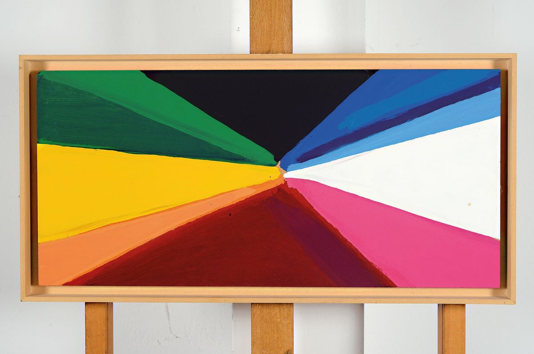 Detail k: Lambert Maria Wintersberger, 1941-2013, Farbkreis, Gemälde von 2004, Öl/Holz, ca. 29.5x58.5cm, unsigniert, aus dem Nachlass des Künstlers, ...