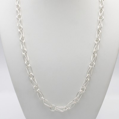 26170210b - Gliederkette, 925er Silber, Karabinerschl., L. ca. 45 cm