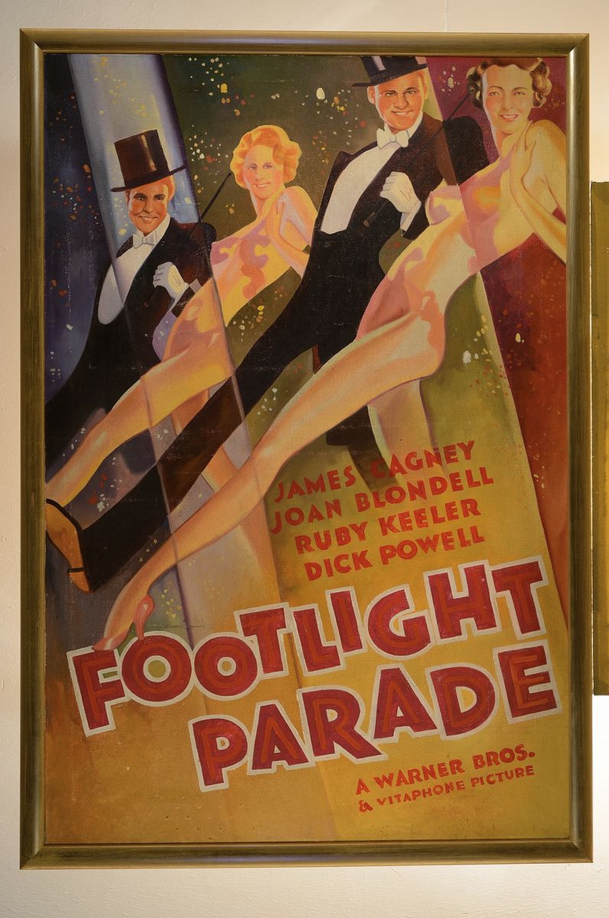 Detail k: wohl Plakatentwurf, USA, 30er Jahre, Öl/Leinwand, doubliert, "Footlight Parade" Warner Bros. & Vitaphone Picture, unsigniert, ca. 118 x 80 ...
