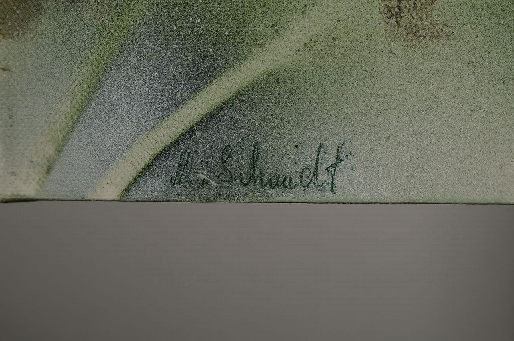 Detail a: Marion Schmidt, geb. 1963 Eschwege, Magnolie, Acryl/Lwd, links unten signiert, ca. 100x100cm