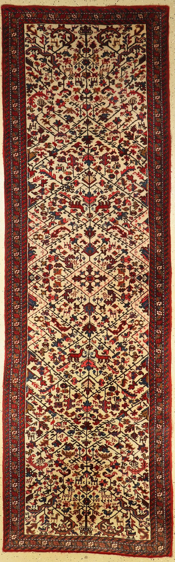 Heriz alt, Persien, ca. 40 Jahre, Wolle aufBaumwolle, ca. 316 x 100 cm, EHZ: 2