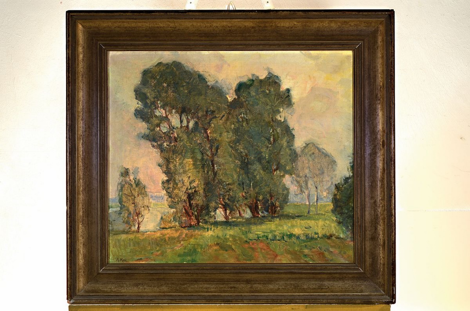 Detail k: Anna Kühl, 1878 Hohenweststedt-1951 Lübeck, war eine deutsche Landschafts- und Stilllebenmalerin, wirkte in Berlin und Lübeck, einige Werke ...