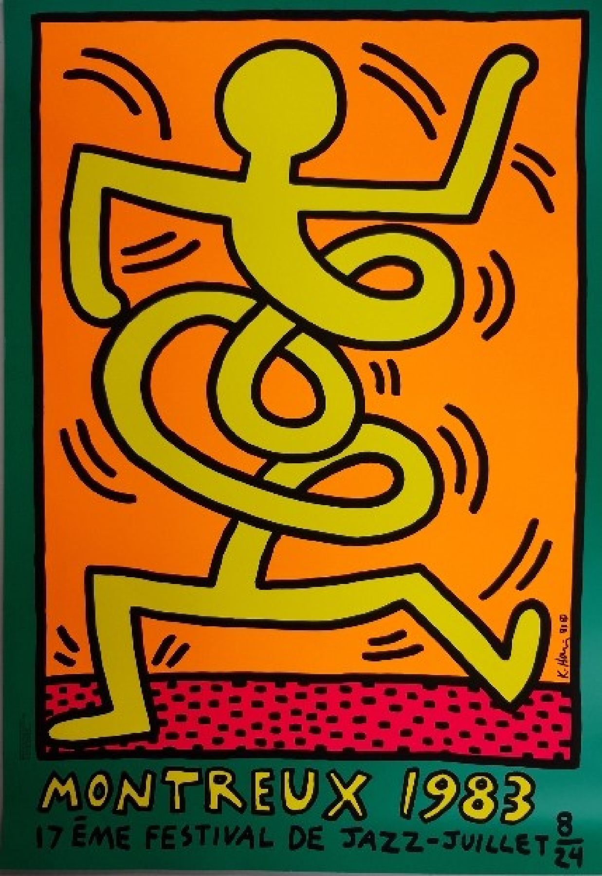 Detail b: Keith Haring, 1958-1990, Konvolut 3x Montreux 1983, unsign., je ca. 96x69 cm