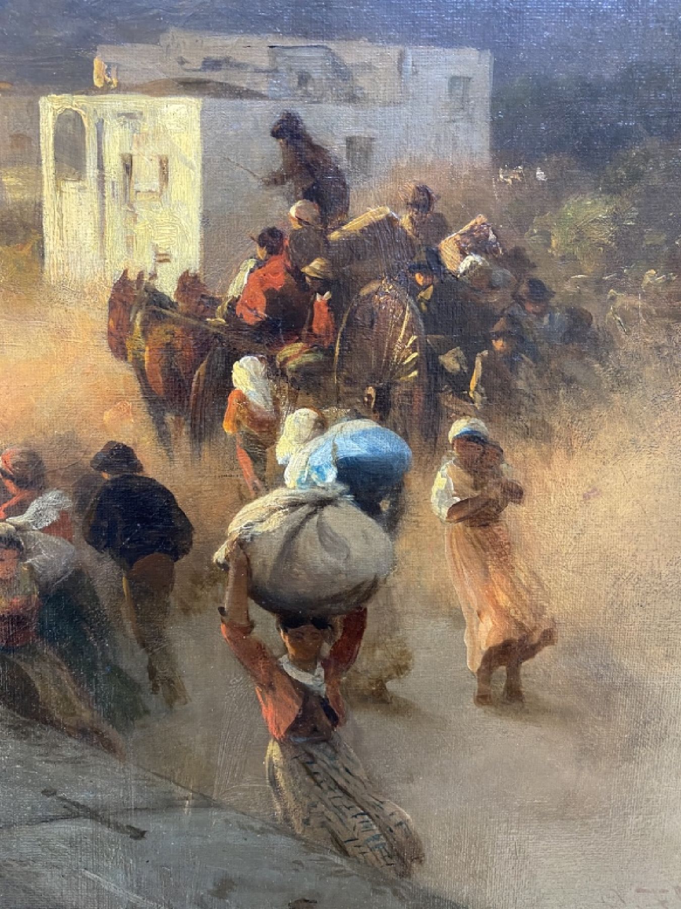 Detail c: Albert Flamm, 1823 Köln - 1906 Düsseldorf, Maler der Düsseldorfer Schule, gemeinsame ausgedehnte Reise mit Arnold Böcklin und Oswald nach ...