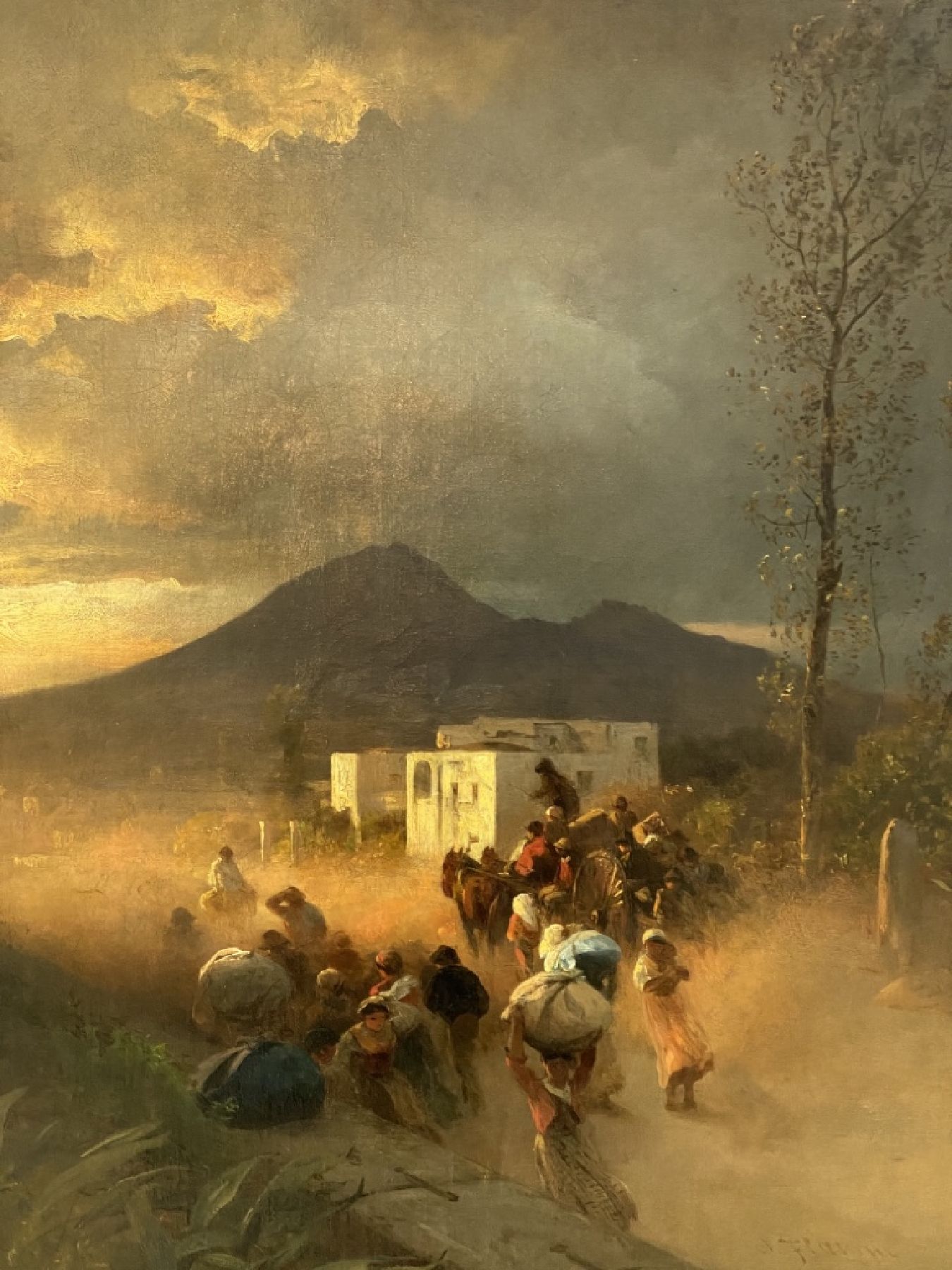 Detail g: Albert Flamm, 1823 Köln - 1906 Düsseldorf, Maler der Düsseldorfer Schule, gemeinsame ausgedehnte Reise mit Arnold Böcklin und Oswald nach ...