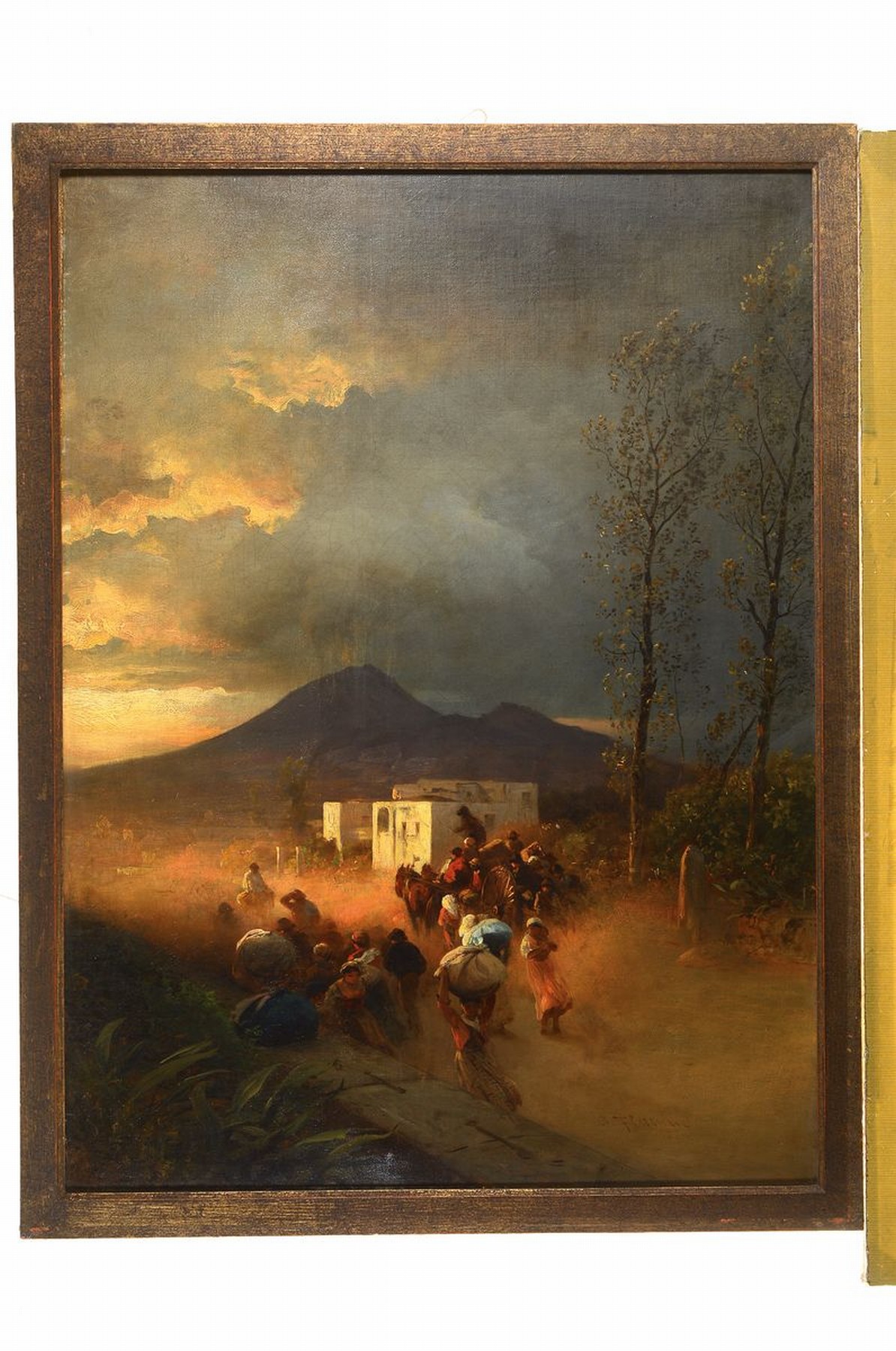 Detail k: Albert Flamm, 1823 Köln - 1906 Düsseldorf, Maler der Düsseldorfer Schule, gemeinsame ausgedehnte Reise mit Arnold Böcklin und Oswald nach ...
