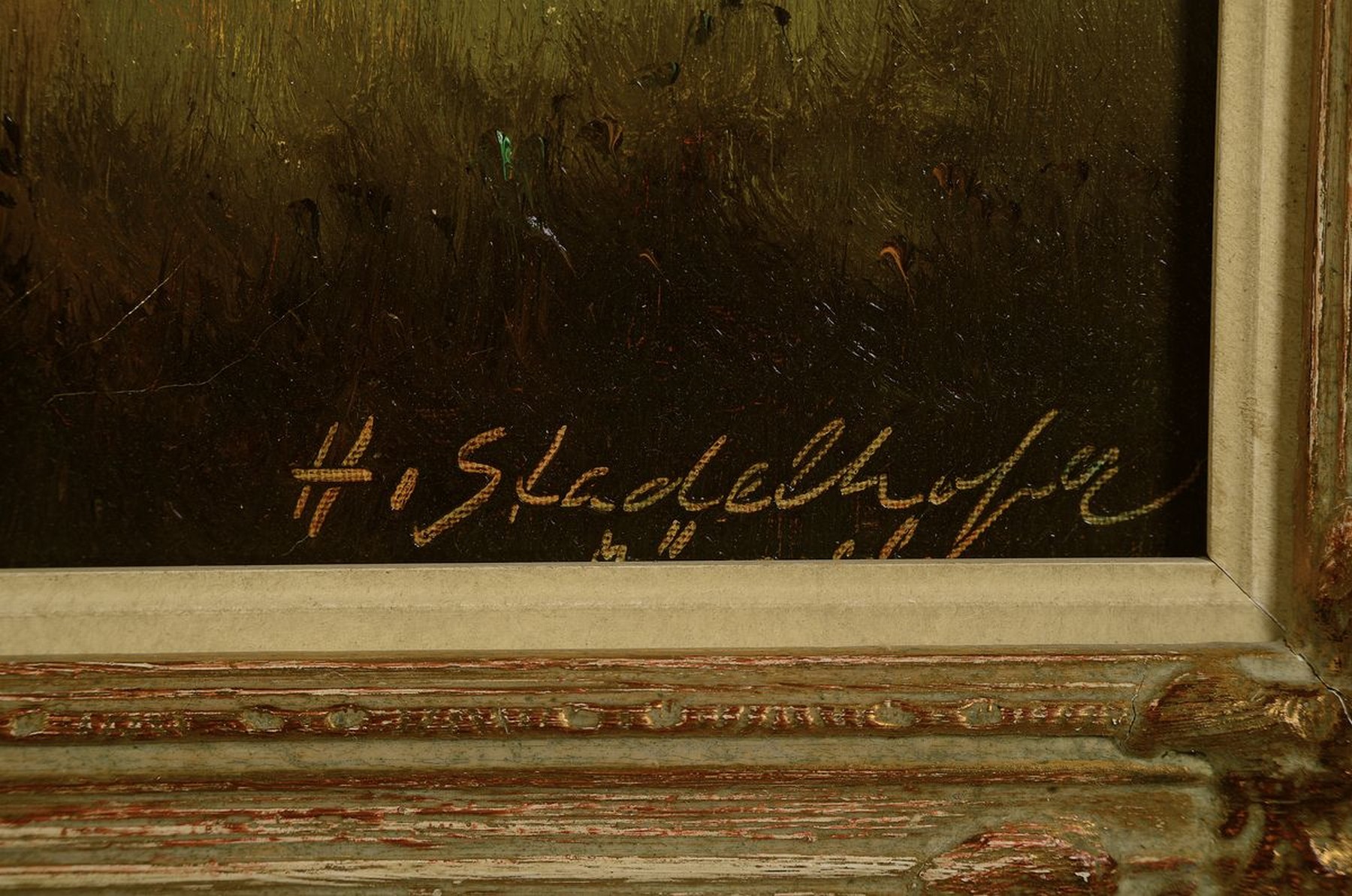Detail a: Helmut Stadelhofer, 1914 Konstanz - 1979 München, Landschaft im Inntal bei Kufstein, so rückseitig mit Bleistift bezeichnet, Öl/Lwd, signiert, ...