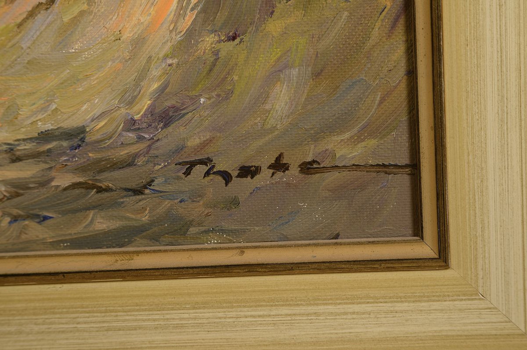 Detail a: Fritz Thate, 1889 Leipzig-1968 Goslar, Landschaft im Harz, Öl/Lwd, ca. 50x70cm, R. ca. 59x49cm