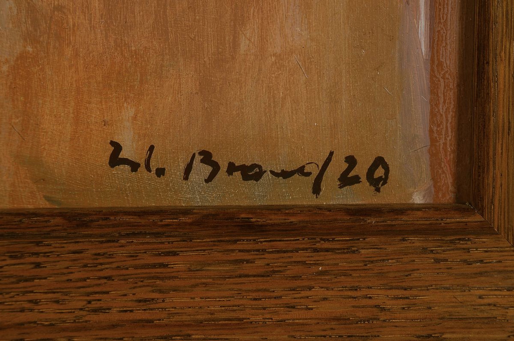 Detail l: Werner Brand, geb. 1933, Stillleben mit Quitten, Öl/Holz, signiert und dat. 20, ca. 50x37cm, R. ca. 57x44cm