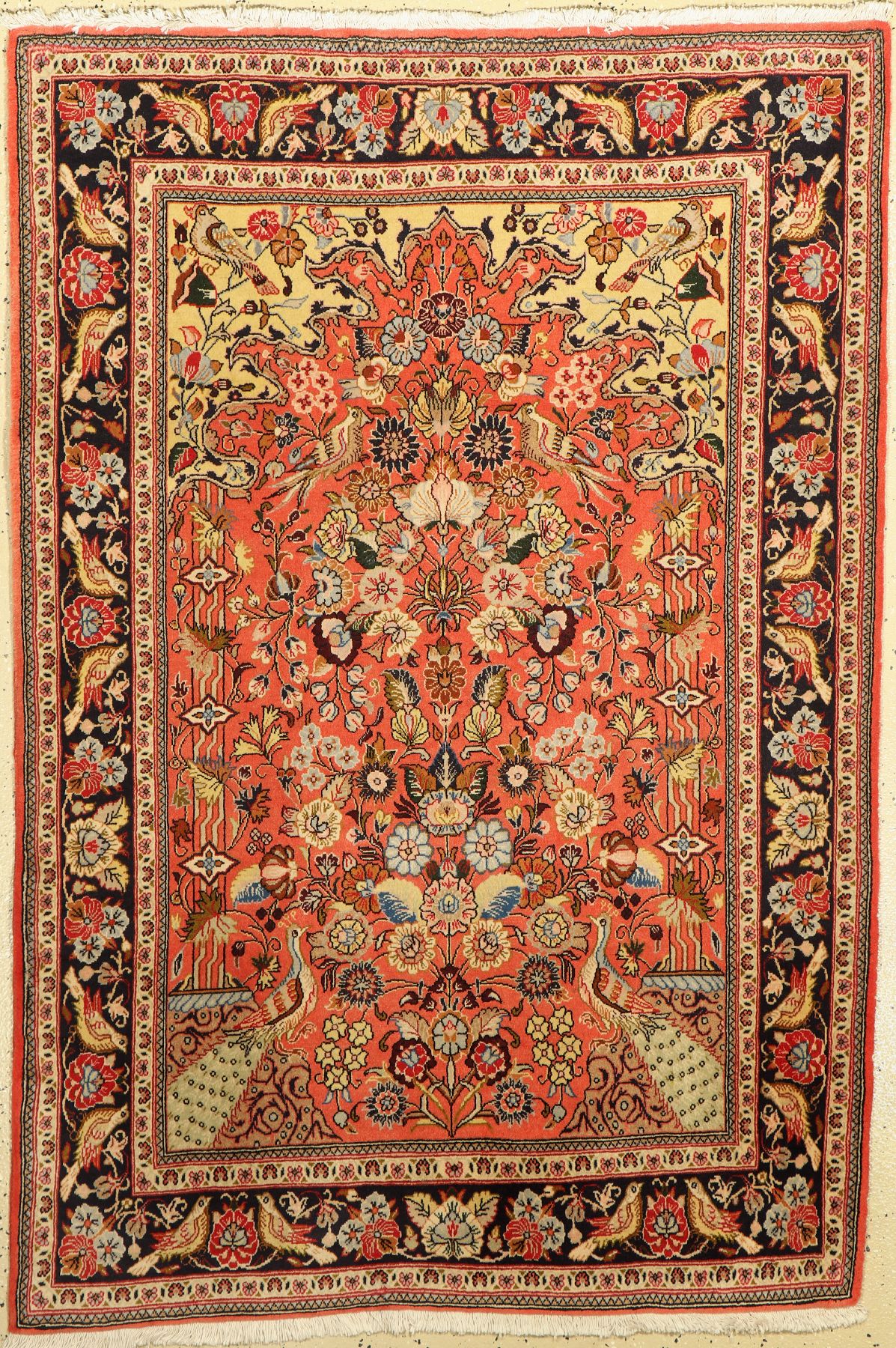 Ghom Kork, Persien, ca. 40 Jahre, Korkwolle, ca. 168 x 116 cm, EHZ: 2