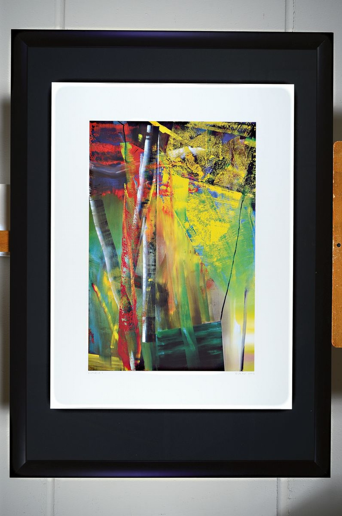 Detail k: Gerhard Richter, geb. 1932, Viktoria I, Farboffset auf Karton, Drucksignatur, Edition Achenbach Art Edition Düsseldorf, ca. 80 x 60 cm, unter Glas, ...
