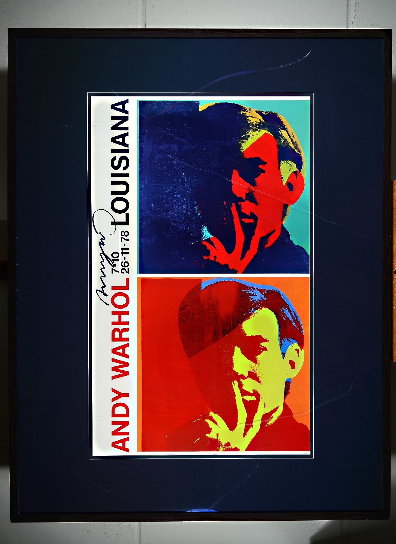 Detail b: Andy Warhol, 1928 - 1987, Selbstporträt, Farboffset, handsigniert, Auflage nur 200 Exemplare, Museumsexemplar aus dem Jahre 1978, gekauft 1986 ...