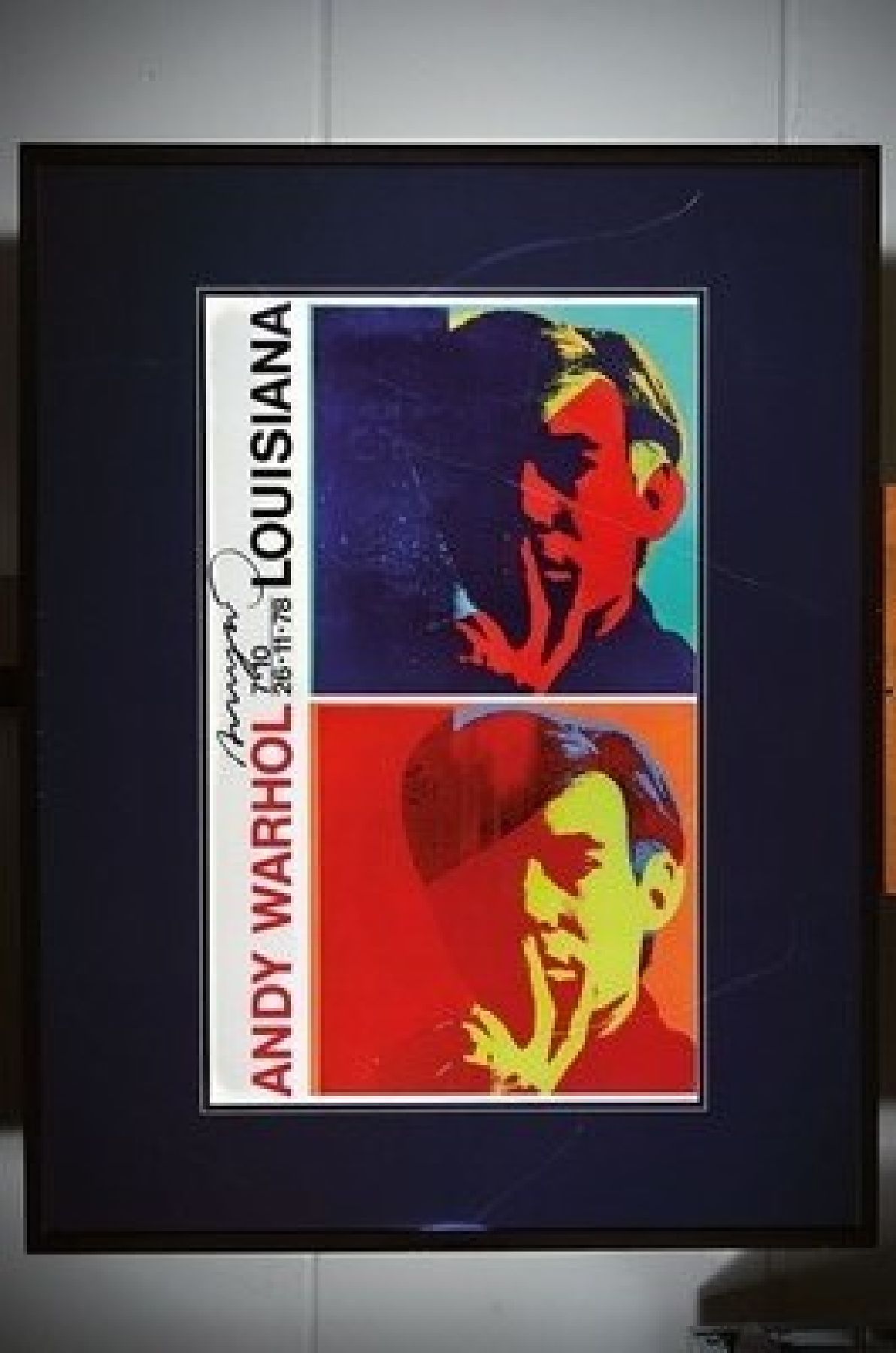 Detail k: Andy Warhol, 1928 - 1987, Selbstporträt, Farboffset, handsigniert, Auflage nur 200 Exemplare, Museumsexemplar aus dem Jahre 1978, gekauft 1986 ...
