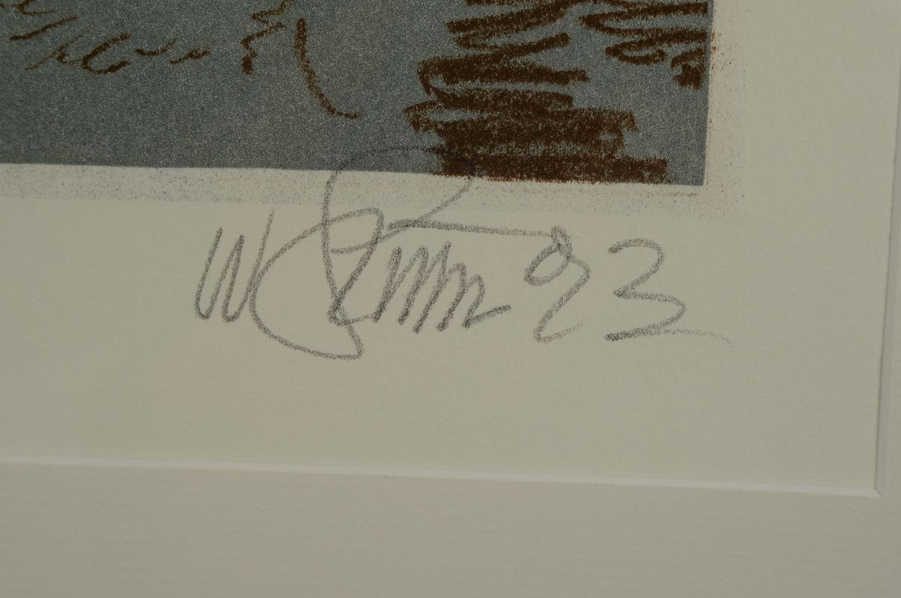 Detail e: Willi Sitte, 1921 - 2013, Lithografie auf Bütten, num. 47/58, handsigniert, Abb. ca. 64 x 45 cm, unter Glas, Rahmen: 93.5 x 63 cm