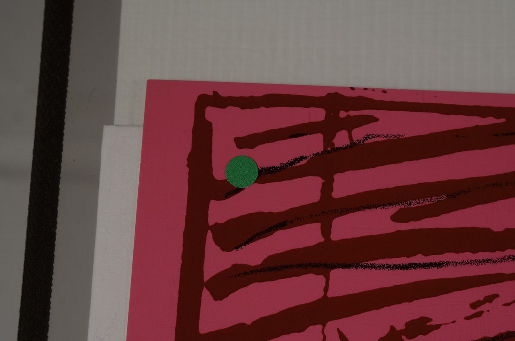 Detail a: nach Andy Warhol, Siebdruck auf festem Karton, "The scream (green)", Hrsg. Sunday B. Morning, rückseitig mit Stempel des Hrsg. und dem ...