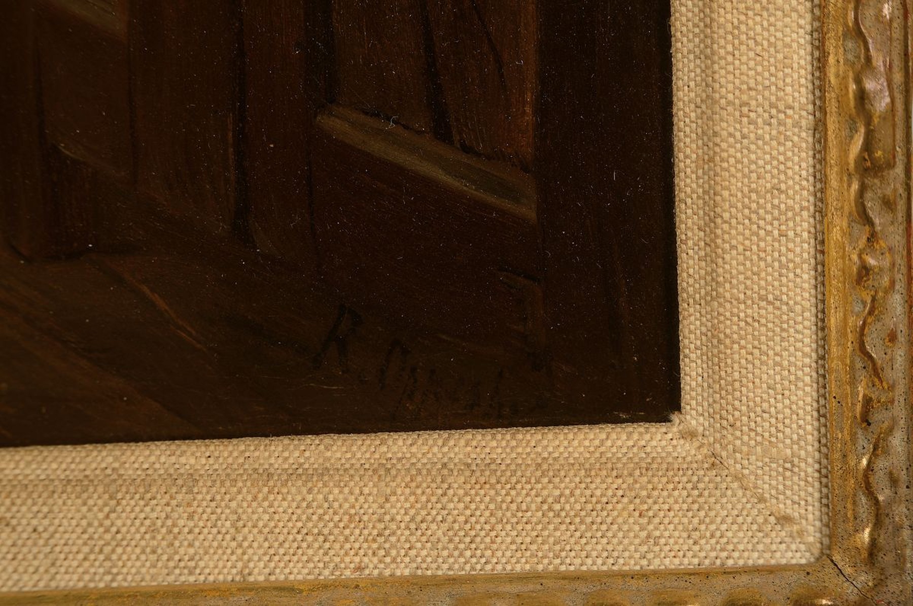 Detail a: Rudolf Oppenheim, 1828 - 1898, Hofmaler aus Rudolstadt, "die Gratulanten", Öl/Lwd, feine lasierende Malerei, breite erzählende u. ...