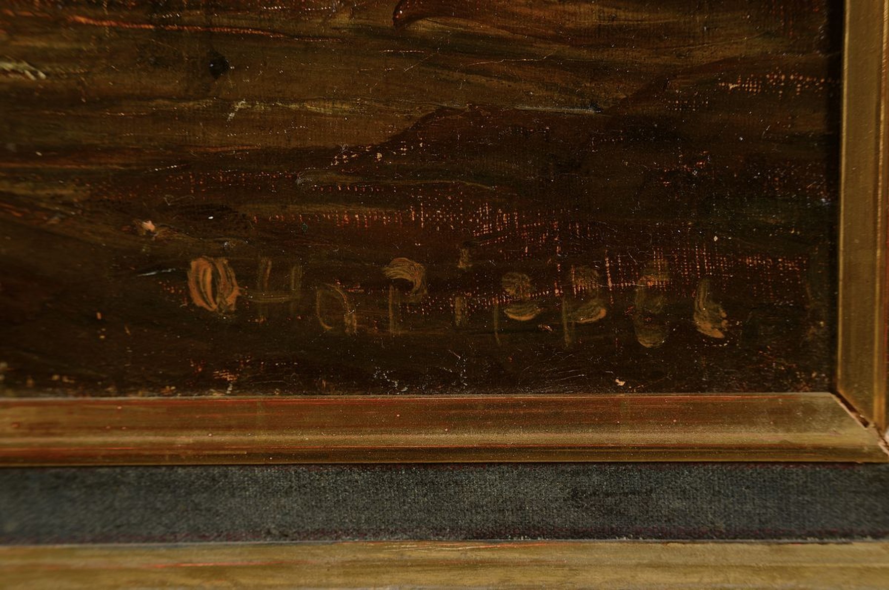 Detail a: Otto Pippel, 1878 Lodz - 1960 Planegg, einer der bekanntesten Spätimpressionisten Münchens, bekannt für seine Landschafts- und Genredarstellungen, ...
