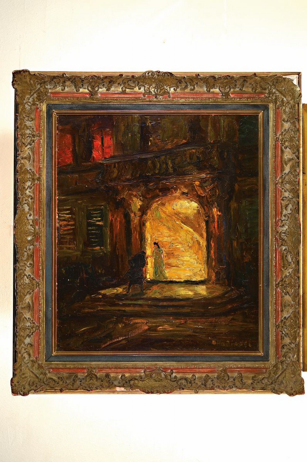 Detail k: Otto Pippel, 1878 Lodz - 1960 Planegg, einer der bekanntesten Spätimpressionisten Münchens, bekannt für seine Landschafts- und Genredarstellungen, ...